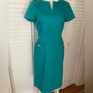 Elegant Teal Dress from Tahari